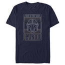 Men's Star Wars: The Mandalorian Mando This is the Way Line Art T-Shirt