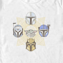 Men's Star Wars: The Mandalorian Grogu Helmets T-Shirt