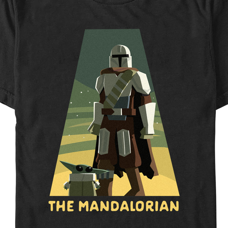 Men's Star Wars: The Mandalorian Din Djarin and Grogu Spotlight T-Shirt