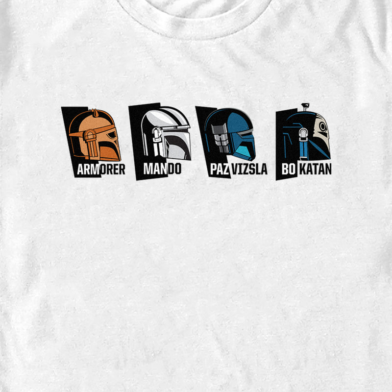 Men's Star Wars: The Mandalorian Character Helmets T-Shirt