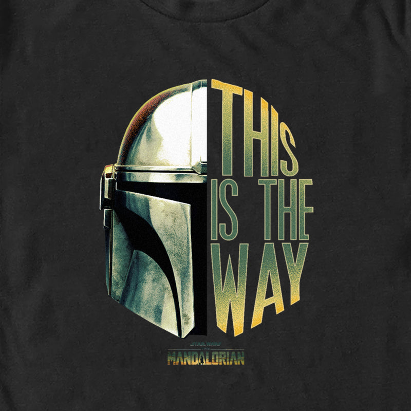 Men's Star Wars: The Mandalorian This is the Way Helmet Logo T-Shirt