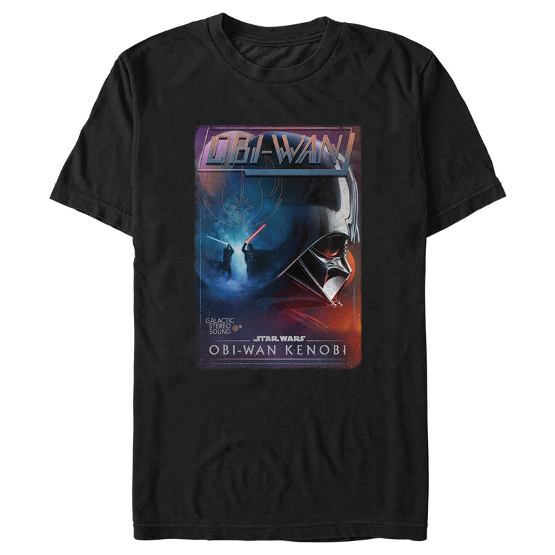 Men's Star Wars: Obi-Wan Kenobi Darth Vader vs Kenobi Vintage VHS Cassette T-Shirt