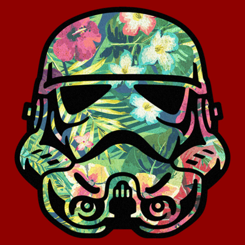 Women's Star Wars Stormtrooper Tropical Portrait T-Shirt