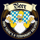 Junior's The Simpsons Homer Beer Now There's a Temporary Solution T-Shirt