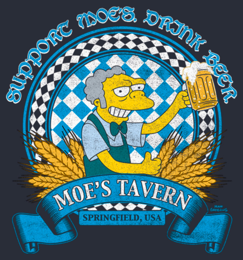 Junior's The Simpsons Support Moe's, Drink Beer Festival Muscle Tee
