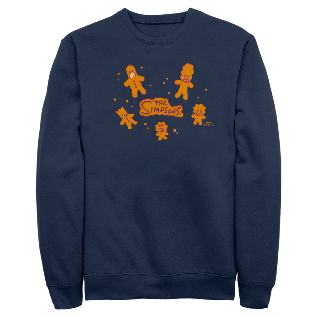 – Fifth Family The Cookie Christmas Sun Men\'s Sweatshirt Simpsons Gingerbread
