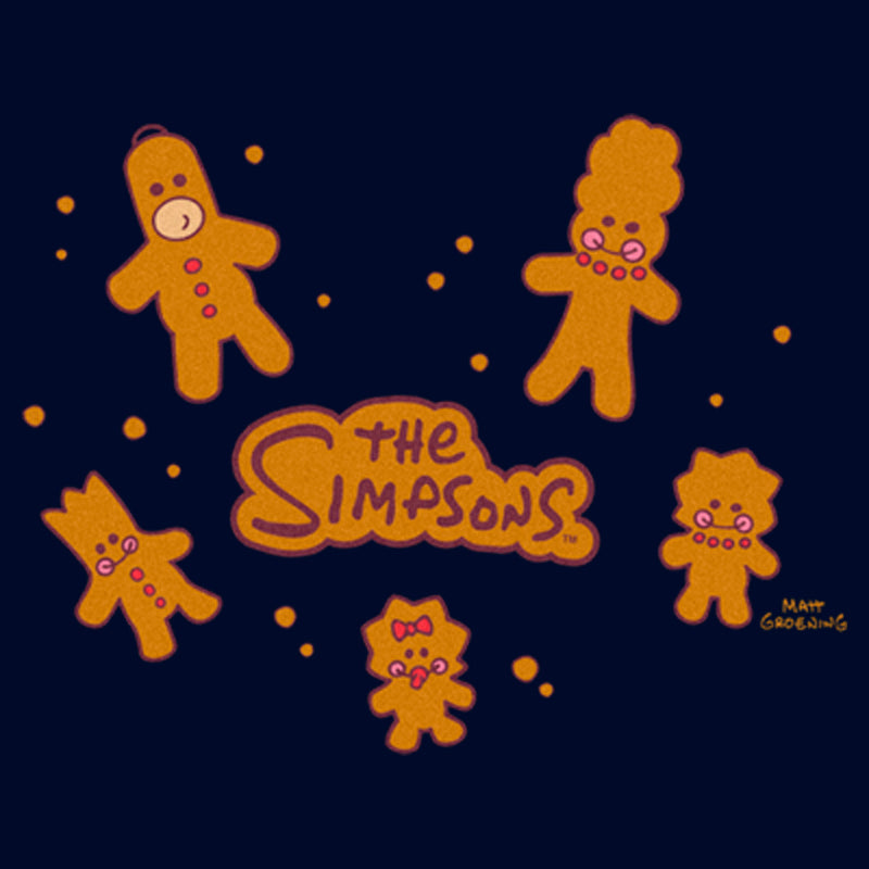 Men's The Simpsons Christmas Gingerbread Cookie Family Sweatshirt