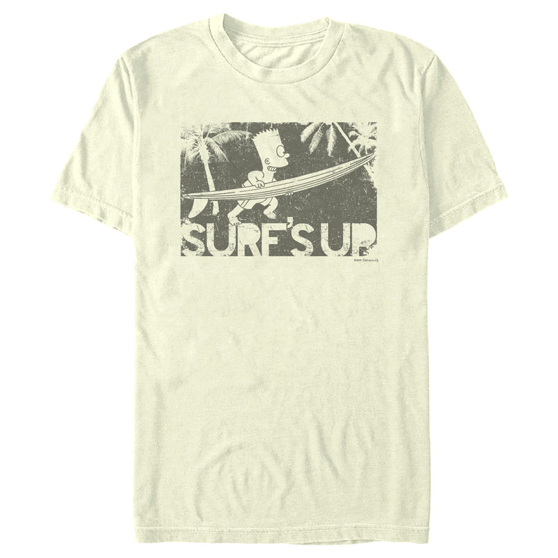 Men's The Simpsons Bart Classic Surf's Up T-Shirt