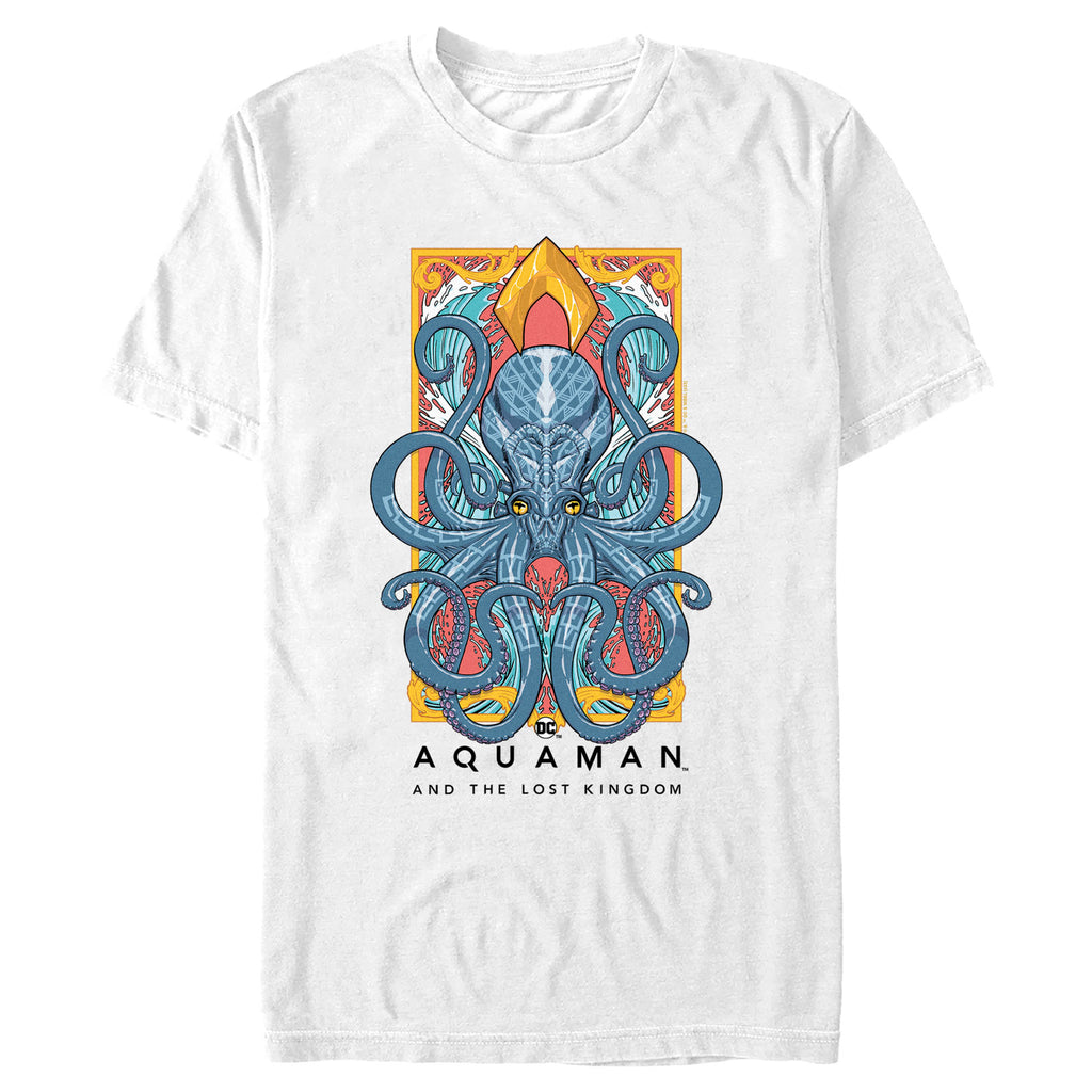 Mens Octopus Spears Long Sleeve Tee - Light Blue - Medium