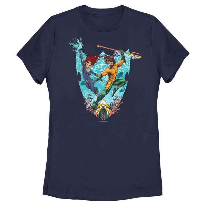 Women's Aquaman and the Lost Kingdom Mera and Aquaman T-Shirt