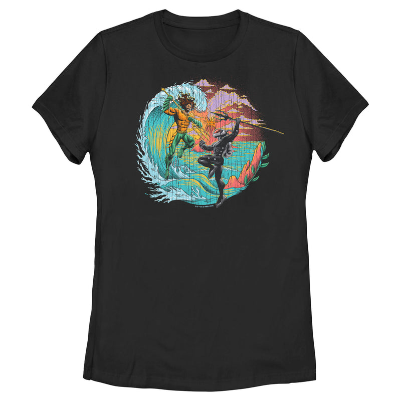 Women's Aquaman and the Lost Kingdom Black Manta and Aquaman T-Shirt