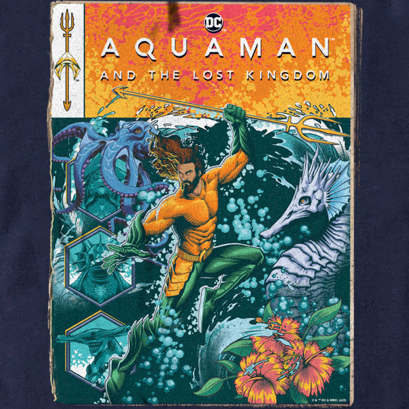 Men's Aquaman and the Lost Kingdom Comic Book Cover T-Shirt
