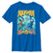 Boy's Aquaman and the Lost Kingdom Retro Window Poster T-Shirt