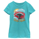 Girl's Aquaman and the Lost Kingdom Black Manta Distressed Surf T-Shirt