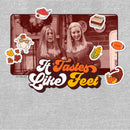 Women's Friends It Tastes Like Feet Thanksgiving Icons Scene T-Shirt