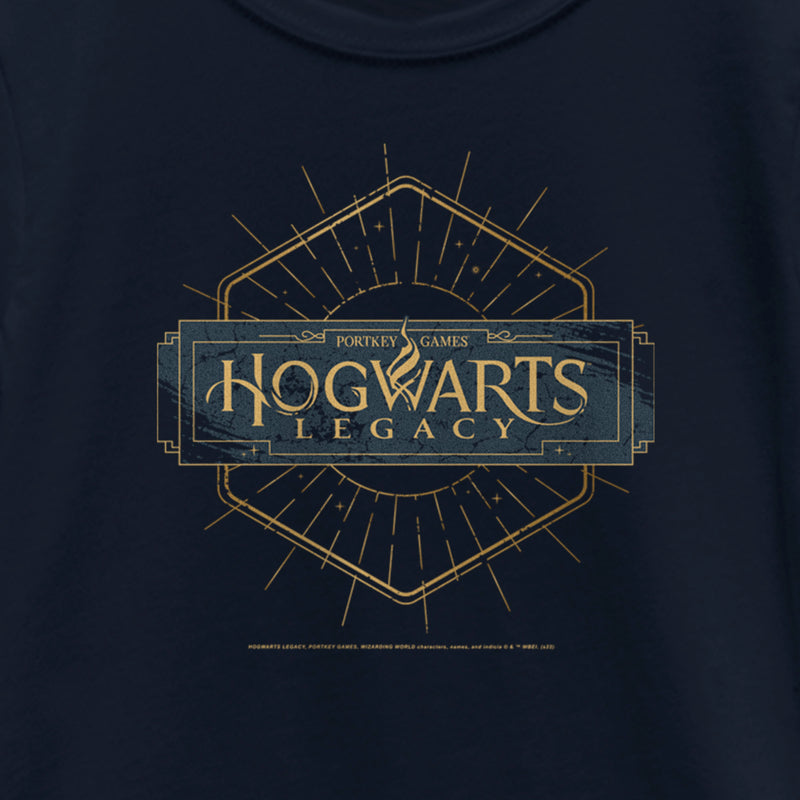 Girl's Hogwarts Legacy Small Art Deco Logo T-Shirt