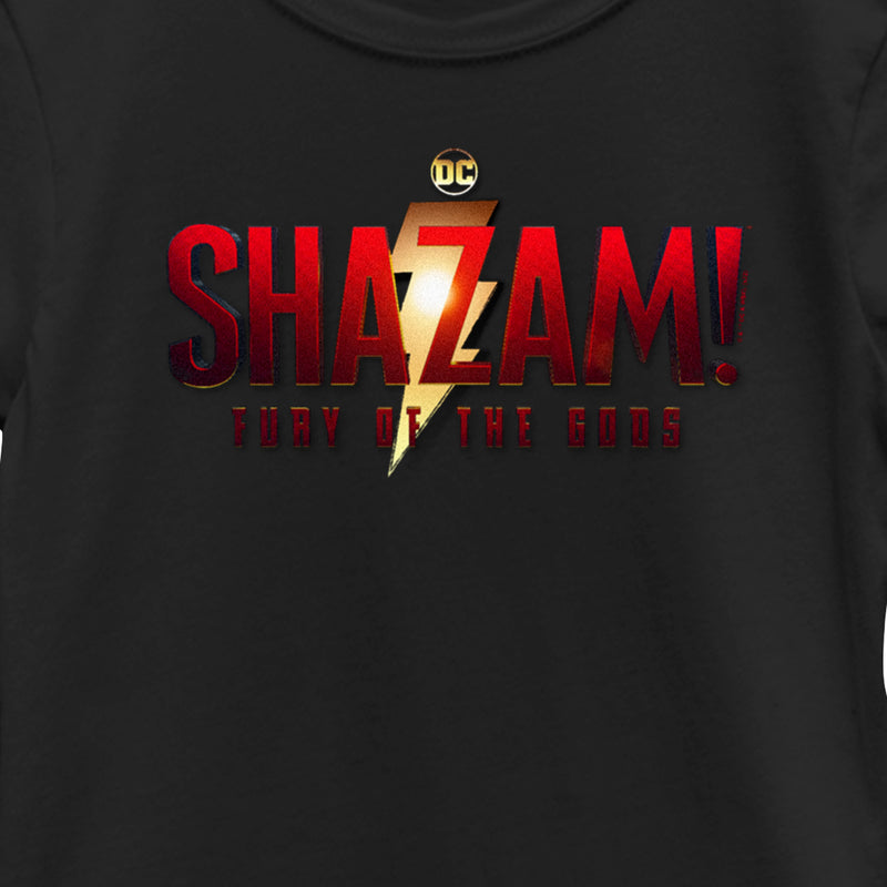 Girl's Shazam! Fury of the Gods Movie Logo T-Shirt