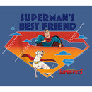 Boy's DC League of Super-Pets Superman's Best Friend Logo Pull Over Hoodie