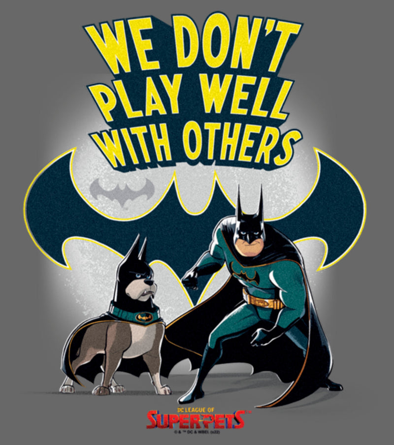 Junior's DC League of Super-Pets We Don’t Play Well With Others T-Shirt