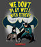 Junior's DC League of Super-Pets We Don’t Play Well With Others Racerback Tank Top