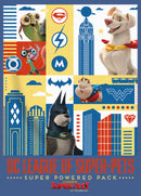 Boy's DC League of Super-Pets Super Powered Pack Panels Pull Over Hoodie