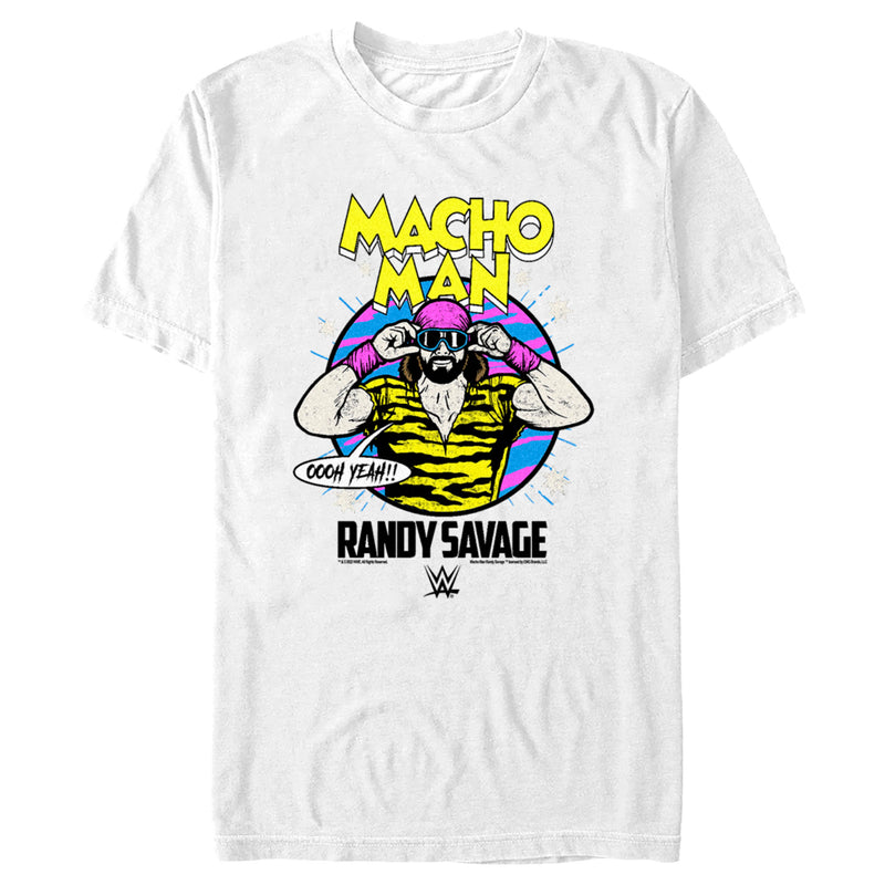 Men's WWE Macho Man Randy Savage Oooh Yeah Retro T-Shirt