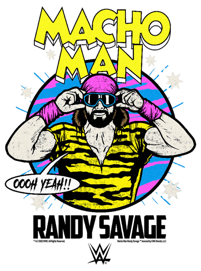 Men's WWE Macho Man Randy Savage Oooh Yeah Retro T-Shirt