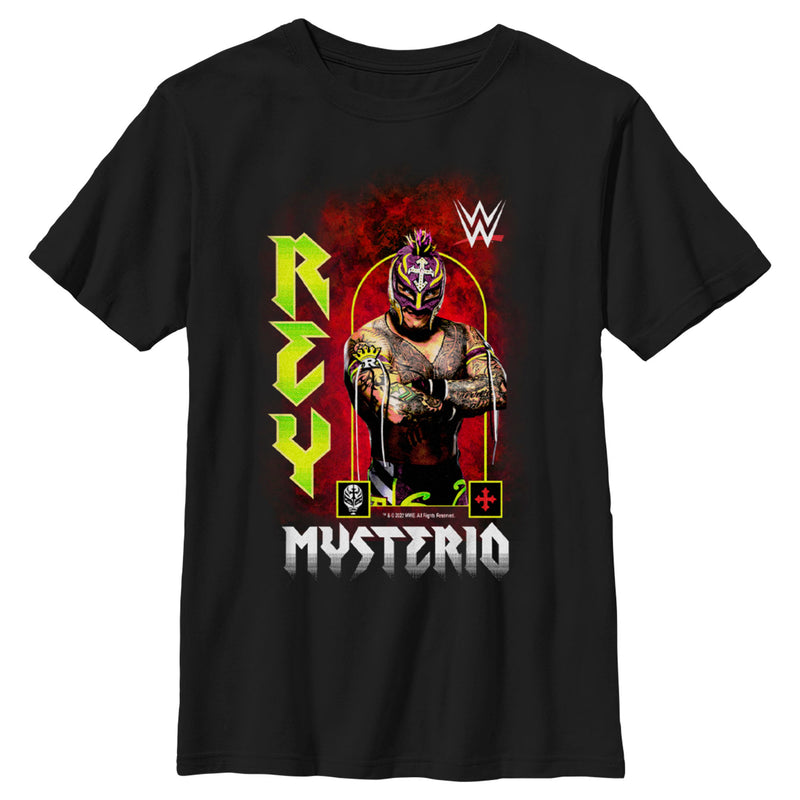Boy's WWE Rey Mysterio Poster T-Shirt