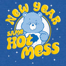 Women's Care Bears Grumpy Bear New Year Same Hot Mess Racerback Tank Top