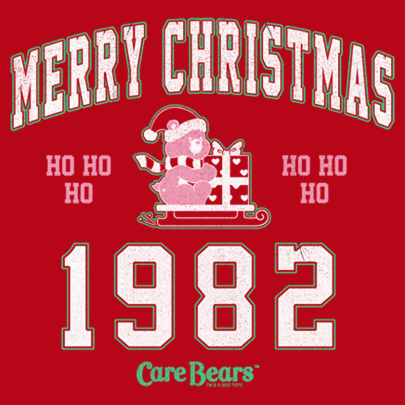 Men's Care Bears Merry Christmas Cheer Bear Pull Over Hoodie