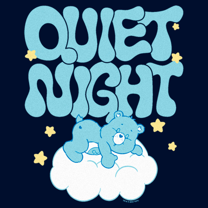 Men's Care Bears Bedtime Bear Quiet Night Long Sleeve Shirt
