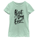 Girl's Minnie Mouse Best Day Ever Logo T-Shirt