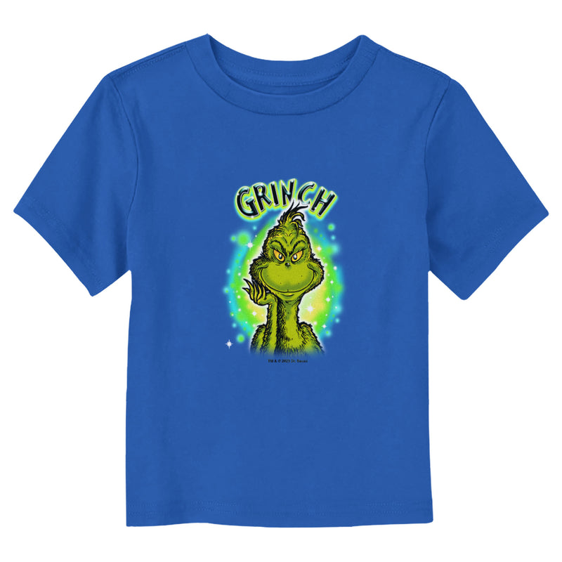 Toddler's Dr. Seuss Airbrushed Grinch Portrait T-Shirt