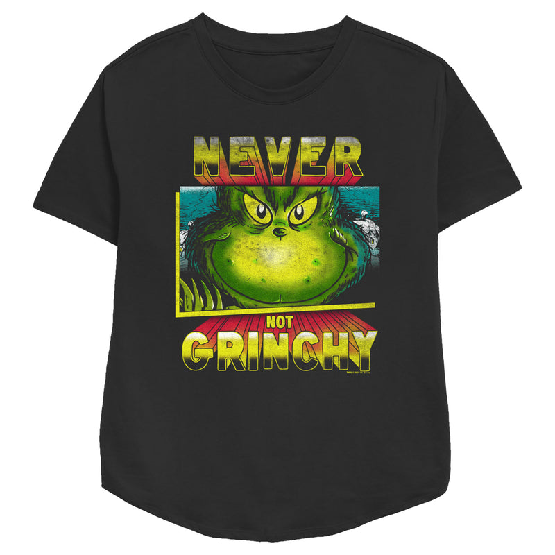Women's Dr. Seuss Distressed Never Not Grinchy T-Shirt