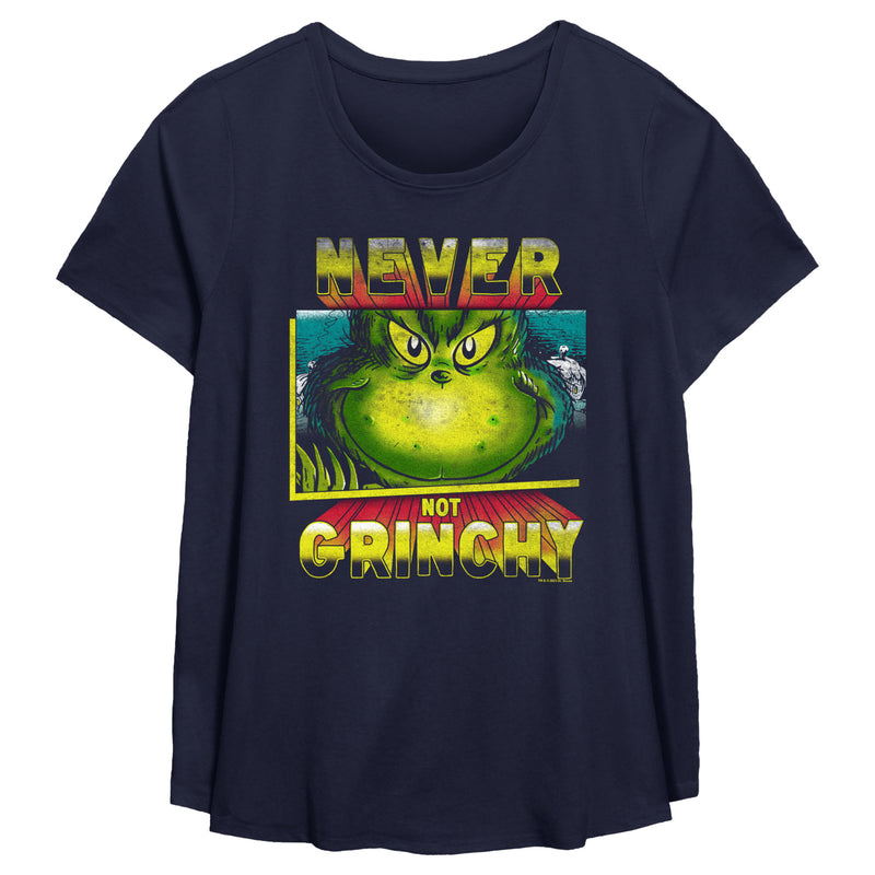 Women's Dr. Seuss Distressed Never Not Grinchy T-Shirt
