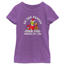 Girl's Dr. Seuss The Grinch Christmas Be the Person T-Shirt
