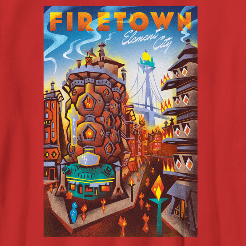 Boy's Elemental Firetown Poster T-Shirt