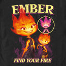 Men's Elemental Ember Find Your Fire Poster T-Shirt