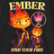 Girl's Elemental Ember Find Your Fire Poster T-Shirt