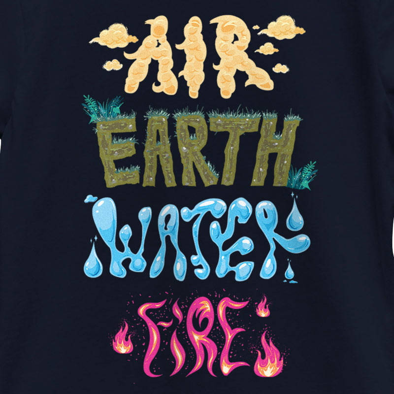 Girl's Elemental Air Earth Water Fire T-Shirt