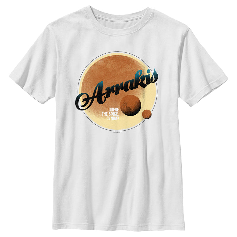 Boy's Dune Part Two Arrakis Where the Spice is Nice T-Shirt