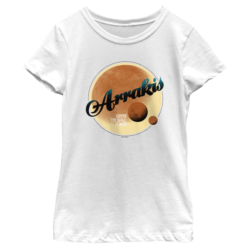 Girl's Dune Part Two Arrakis Where the Spice is Nice T-Shirt