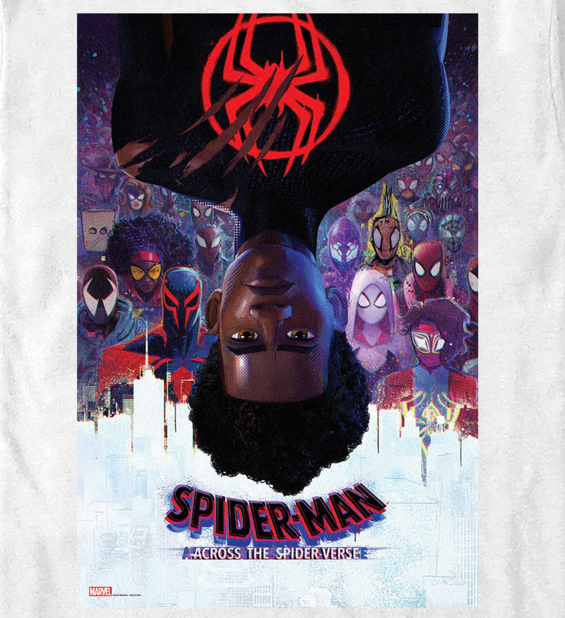 Men's Spider-Man: Across the Spider-Verse Miles Morales Movie Poster T-Shirt