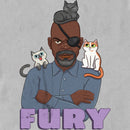 Men's The Marvels Nick Fury Cat Portrait T-Shirt
