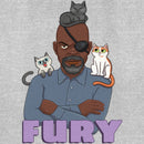 Women's The Marvels Nick Fury Cat Portrait T-Shirt