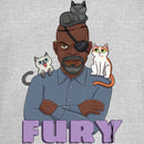 Junior's The Marvels Nick Fury Cat Portrait T-Shirt