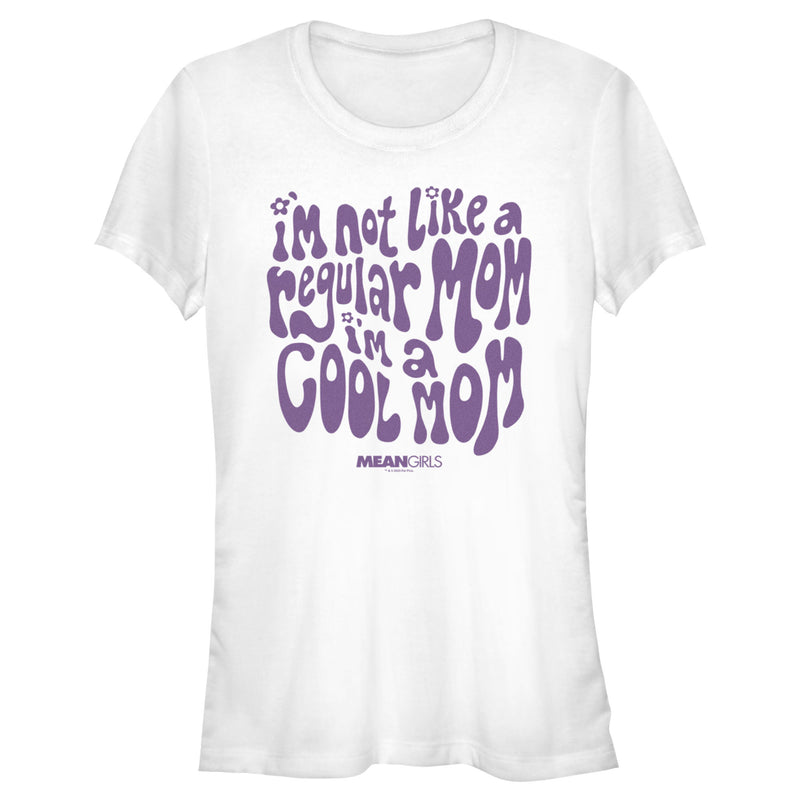 Junior's Mean Girls I'm Not a Regular Mom Retro Purple T-Shirt