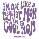 Junior's Mean Girls I'm Not a Regular Mom Retro Purple T-Shirt