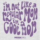 Women's Mean Girls I'm Not a Regular Mom Retro Purple Racerback Tank Top