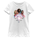 Girl's The Marvels Heroes Logo T-Shirt